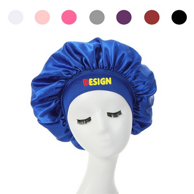 Large Satin Bonnet Sleeping Cap