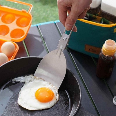 Satinless Steel Spatula with Folding Handle