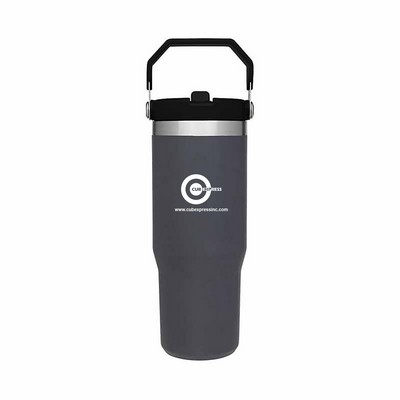 30oz IceFlow Flip Straw Tumbler