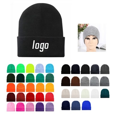 Stretchable Knit Beanie Caps