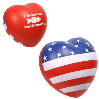 Patriotic Valentine Heart Stress Ball