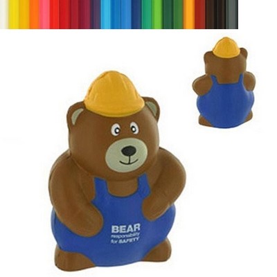 Construction Worker Bear Stress Ball