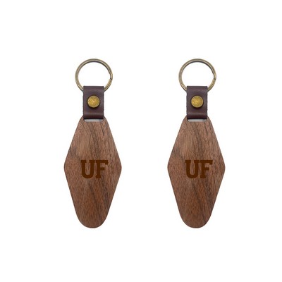 Unique Motel Style Wood Key Chain