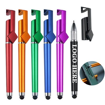 3-In-1 Qr Code Stylus Pen W/Phone Stand