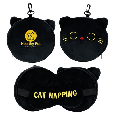 Comfort Pals™ Cat 2-in-1 Pillow Sleep Mask