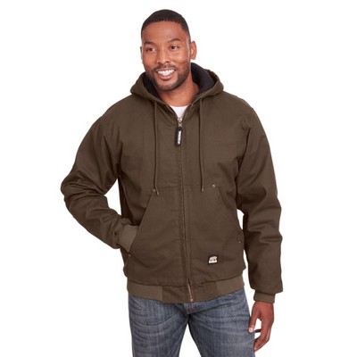 Berne Men's Highland Washed Cotton Duck Hooded Jacket