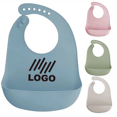 Silicone Waterproof Baby Feeding Eating Bibs