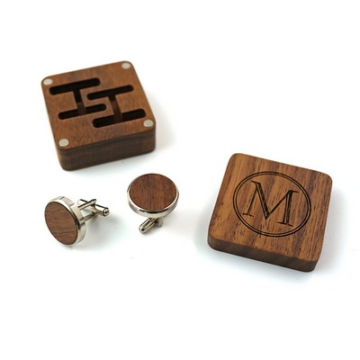 Wood Cufflink Box