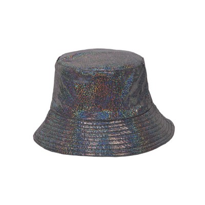 #50 Laser PU Leather Bucket Hat Basin Hat For Men And Women