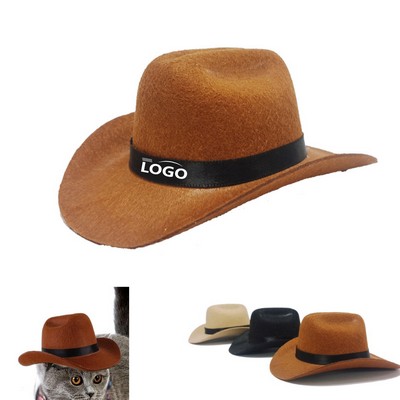 Cowboy pet hat