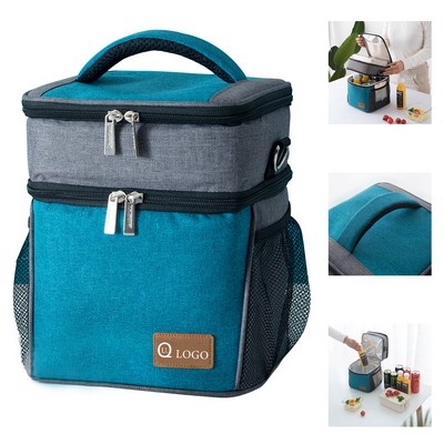 900D Oxford Cloth Double-Layer Fresh-Keeping Cooler Bag