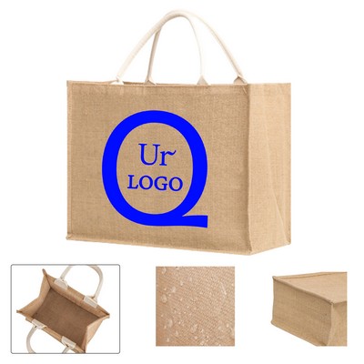 Waterproof Jute Tote Bag