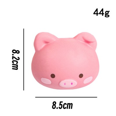 Slow-Rebound Pig Head Stress Ball