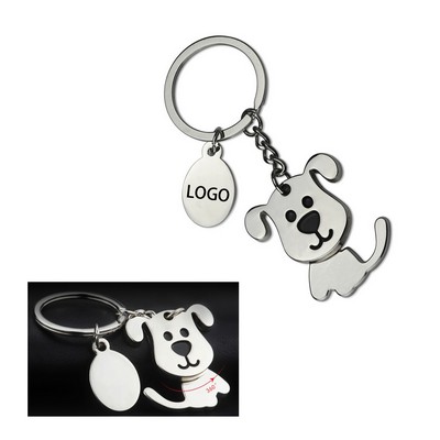 Shaking Head Dog Keychain