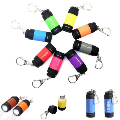 Mini Rechargeable Flashlight Keychain