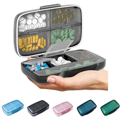 Large Pill Organizer for Home and Travel