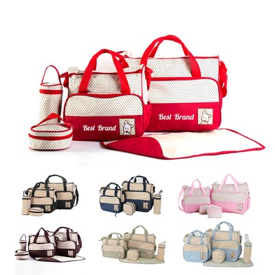 Multifunctional Mom Bag Five-Piece Set