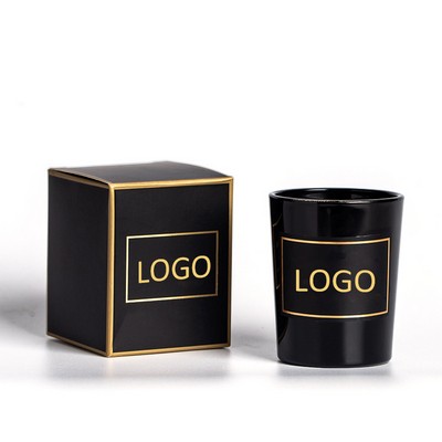 2oz Smokeless Scented Soy Candles w/Black Gift Boxes