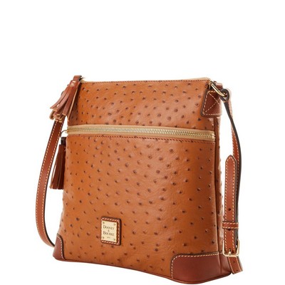 Dooney & Bourke Ostrich Tassel Crossbody Bag