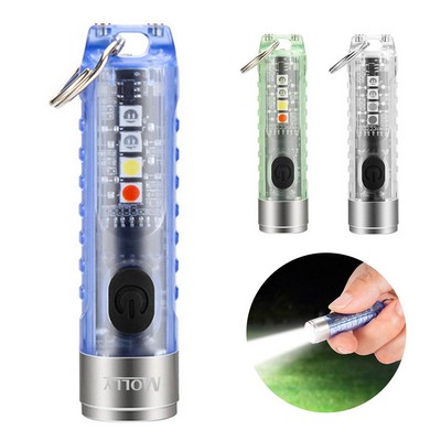 Rechargeable Mini Flashlight w/ Keychain