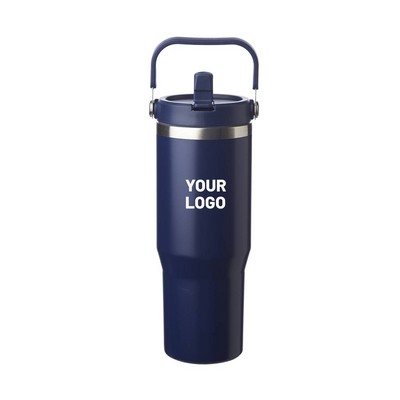 Stainless Steel Tumbler with Handle, 30 oz.