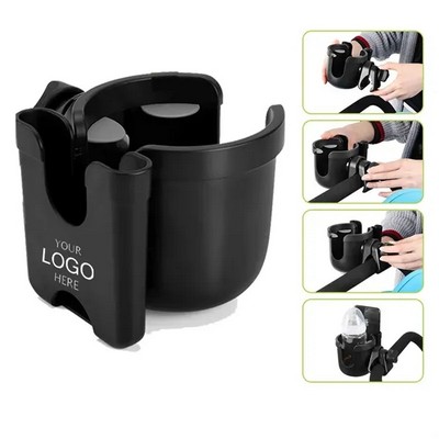 Stroller Cup Holder with Phone Organizer