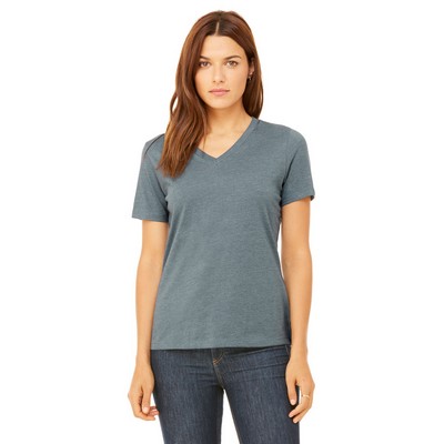 Bella + Canvas Ladies' Relaxed Jersey Short-Sleeve V-Neck T-Shirt