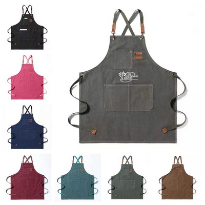 Heavy Duty Waxed Canvas Tool Apron