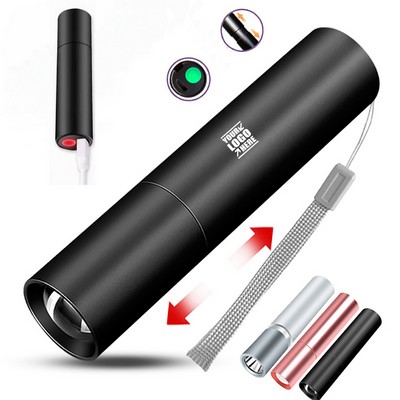 Mini Usb Rechargeable Portable Led Flashlight