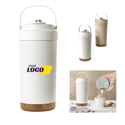 316 Stainless Steel Inner Liner Coffee Thermos with Straw