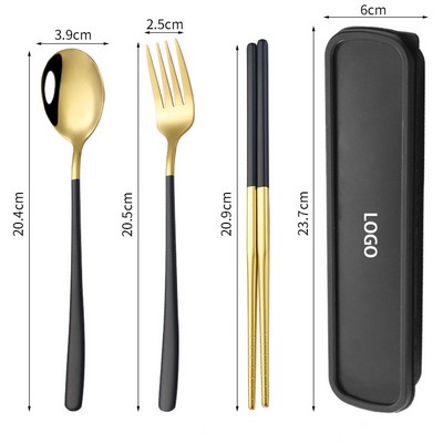 Portable Stainless Steel Flatware Set