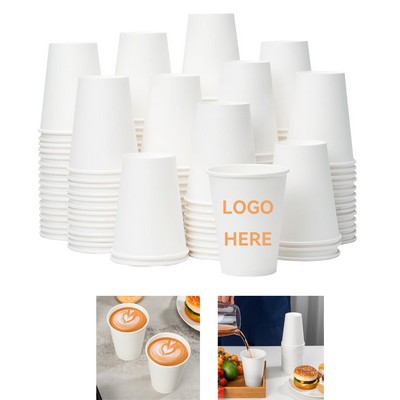 12 oz. White Paper Cup