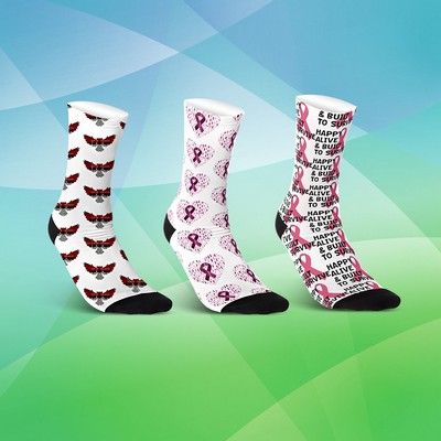 Custom Athletic Running Socks, Mid-Calf