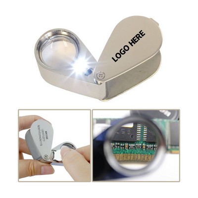 30X LED Metal Illuminated Magnifier