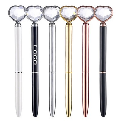 Heart Shape Diamond Crystal Pen