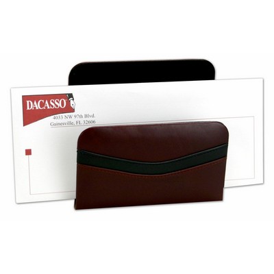 Classic Leather Two Tone Letter Holder