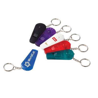 Whistle Keychain w/LED