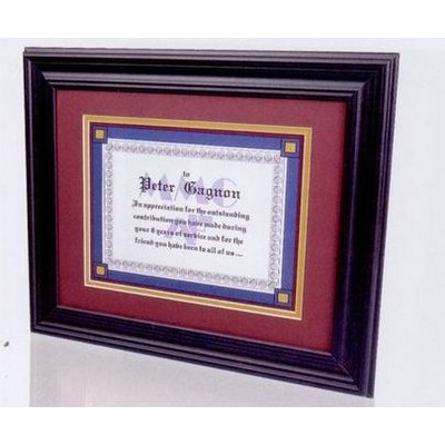 Matte Black Wood Core Certificate Frame - 11x14