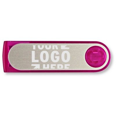 8 GB Translucent Swivel Flash Drive