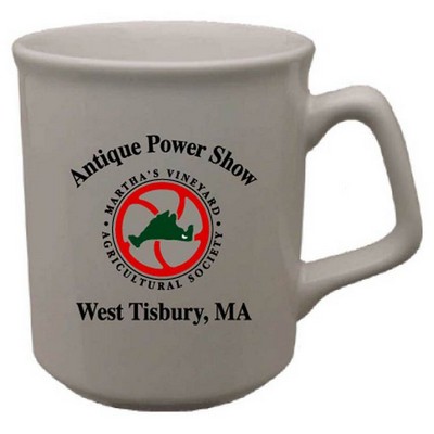 10 Oz. White Titan Mug w/ Angled Handle