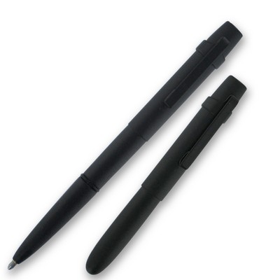 Flat Top Classic Bullet Space Pen w/Matte Black Finish & Pocket Clip