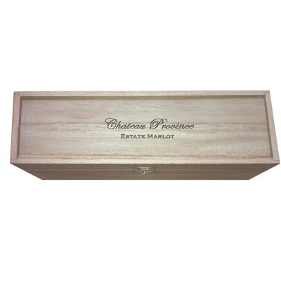 WineChest™ Single Bottle Pine Wood Chest