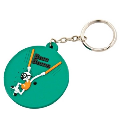 Soft PVC Key Tag 2D on 1 Side (up to 2.75" Diameter)