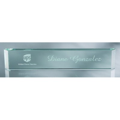 Jade Glass Name Plate (12"x2¼")