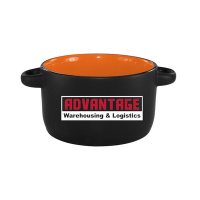 12.5 Oz. Hilo Soup Bowl Black Out/Orange In