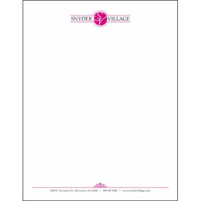 Spot Color Letterhead