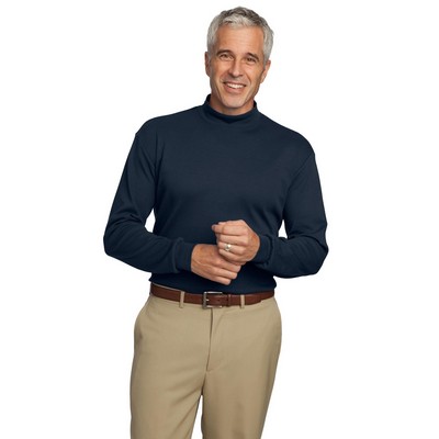 Port Authority® Men's Interlock Knit Mock Turtleneck Shirt