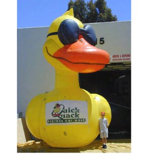 Inflatable Animal Look Giant Balloon for Outdoor Event - Duck with Glasses