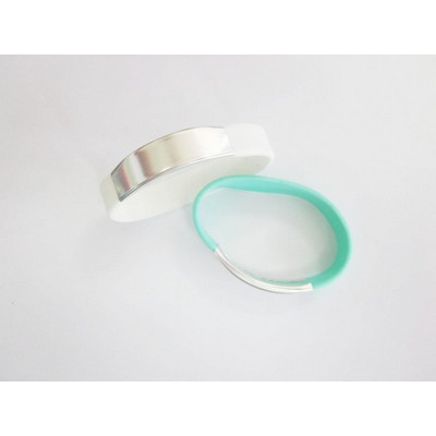 Silicone Wristband w/ Metal Accessory