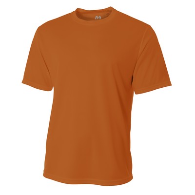 A4 Men's Birds Eye Mesh Short Sleeve Crew Tee